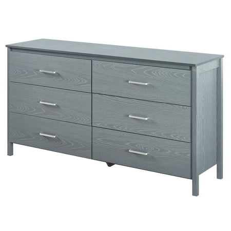 Dhi Hudson Collection 6 Drawer Wood Dresser Multiple Colors