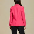 thumbnail image 4 of Women Long Sleeve Blazer Solid Color Open Front Cardigan Jacket Casual Loose Work Office Blazer with Pockets, 4 of 5