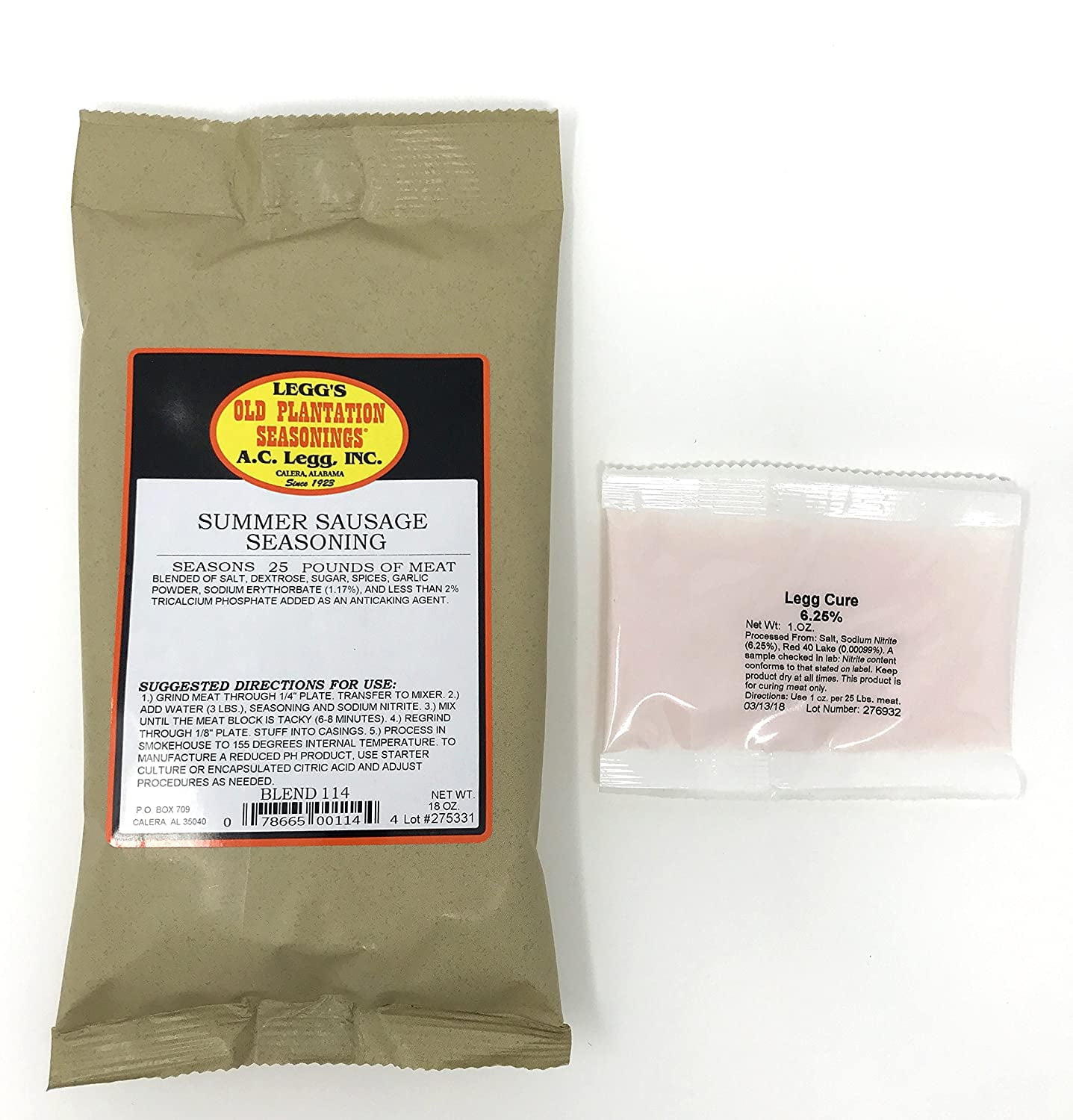 Leggs Summer Sausage Seasoning 2025
