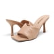 thumbnail image 2 of Sandalia DREAM PAIRS SDHS2211W Nude Tacón 8.5 cm Punta Cuadrada, 2 of 7