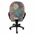 thumbnail image 3 of Floral Office Chair Slipcover, Colorful Foliage Leaves with Autumnal Nature Theme Abstract Changing of the Seasons, Protective Stretch Decorative Fabric Cover, Standard Size, Multicolor, by Ambesonne, 3 of 5