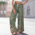 thumbnail image 5 of Bovemsi Wide Leg Pants Woman Women's With Pockets High Waist Adjustable Loose Casual Trousers Business Work Travel Pants, 5 of 6