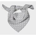 thumbnail image 3 of Bimba Gray Quatrefoil & Grandiflora Rose Floral Pure Silk Printed Head Bandanas Summer Neck Wrap Scarf 40 x 40 Inches, 3 of 6