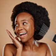 Unique Bargains 3Pcs Metal Hair Pick Metal African Hair Picks for Women and Men 9.06x2.83 6.89x2.20 6.61x2.83