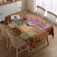 thumbnail image 2 of Pioneer Flower Floral Print Pattern Rectangle Tablecloth 60"x84",Waterproof Polyester Rectangle Table Cloth, Wipeable Spillproof Polyester Tablecloth for Dining, Camping, Indoor and Outdoor, 2 of 5