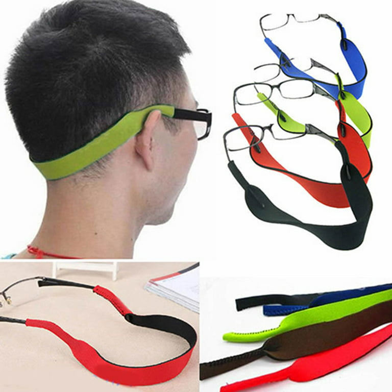 Visland Sunglasses Glasses Sports Band Neck Cord Strap String Lanyard Holder for Outdoor Sports, Size: One size, Red