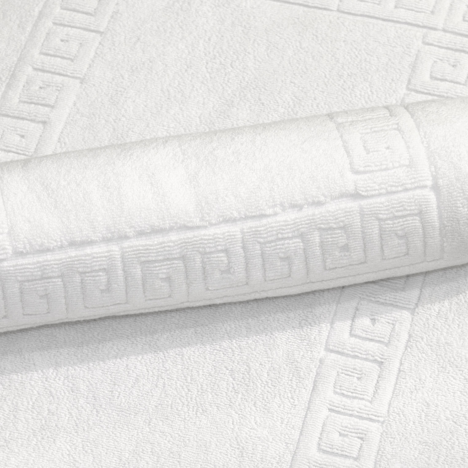 Linum Home Textiles TR00 1GK Greek Key Bath Mat