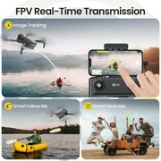 Holy Stone HS360S GPS Drone with 4K UHD Camera for Adults, Foldable Quadcopter with 10000 feet Control Range, Brushless Motor, 5G Transmission, Black