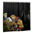 thumbnail image 3 of Cortina de ducha de Scooby Doo, cortina de baño de tela impermeable con dibujos animados, con ganchos gratuitos, decoración del hogar, accesorios de baño, regalos para niños y niñas, 72 x 72 pulgadas, 3 of 8