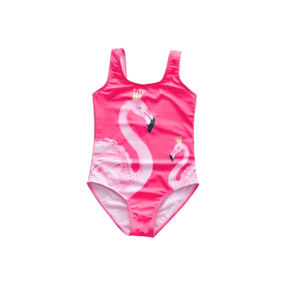 Seyurigaoka Toddler Baby Girls Summer Casual Swimwear U-neck Sleeveless Printing Swimwear Bathing Suit Children's Swimming Suit Beachwear