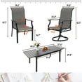 thumbnail image 2 of Sophia & William 9 Pieces Outdoor Patio Dining Set Textilene Chairs and Metal Table, 2 of 13