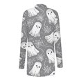 thumbnail image 5 of WXLWZYWL Womens Halloween Costumes 2024, Cute Pumpkin Ghost Bat Cat Spider Printed Long Sleeve Cardigan Sweaters for Women Lightweight, 5 of 6