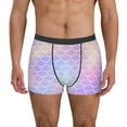 thumbnail image 4 of Wukai Fish Scale1 Print Men’s Underwear Breathable Boxer Briefs,&nbsp;Moisture Wicking & Breathable-Small, 4 of 7