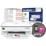 VersaCheck HP Envy 6055 MXE All-in-One MICR Check Printer Presto Software Bundle, White