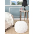 thumbnail image 5 of HomeRoots 20" Blue 100% Cotton Ottoman, 5 of 7