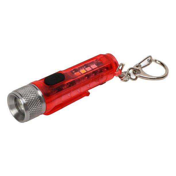 Linterna EDC brillo de aluminio duradero Múltiples modos de iluminación Colgable Recargable Batería de larga duración Mini linterna 5V 500mAh Luz principal Luz lateral ANGGREK Otros