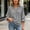 Black women striped blouse a1, variant on SSZMDLB Women Striped 3/4 Sleeve Blouse Ruffle Collared Casual Loose Fit Beach Tops Summer Clothes Trendy, Navy M