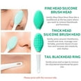 thumbnail image 5 of 2 in 1 Silicone Lip & Nose Scrubber Brush Reusable Double-Sided Facial Cleaning Tool Gentle Blackhead Removal, Pore Cleanser & Exfoliator Facial Massaging for Men Women,Hot Pink, 5 of 7