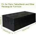 thumbnail image 3 of Rectangle Patio Table Garden Furniture Covers, Oxford Fabric Waterproof Protection for All Seasons, Windproof & Tear Resistance, Durable Material Patio Furniture Cover, 180 x 120, 3 of 5