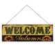 thumbnail image 1 of Cartel de decoración de Halloween Zulema de madera colgante Bienvenido, 1 of 5