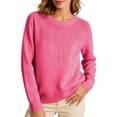thumbnail image 2 of Samdudou Fall Sweaters for Women Rhinestone Fringe Embellished Crewneck Long Sleeve Pullover Tops Elegant Dressy Knitwear Sparkly Party Blouse Chic Winter Outfit Rhinestone Clothes, 2 of 9