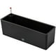 thumbnail image 1 of Maceta rectangular con autorriego para ventana, contenedor decorativo para plantas Negro, 1 of 9