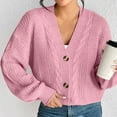 thumbnail image 4 of Aueoeo Womens Sweaters Clearance, Womens Casual Lightweight Long Sleeve Cardigan Flowy Soft Open Front Knit Cardigan Sweaters, 4 of 6