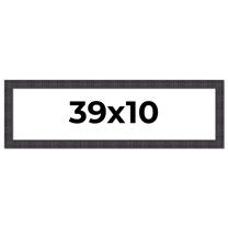 39x10 Frame Brown Rustic Solid Wood Picture Frame 1.5 Inches Wide | Interior Frame Depth 0.5 Inches