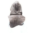 thumbnail image 6 of Baqcunre Hats for Women, Retro Fashion Solid Punk Button Faux Leather Windproof Hooded Cap,, 6 of 6