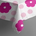 thumbnail image 5 of Pioneer Flower Floral Print Pattern Square Tablecloth,Waterproof Square Table Cover,Wipeable Spillproof Washable Table Cover for Home Kitchen Party Decor 60"x60"(152x152cm), 5 of 6