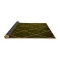 thumbnail image 2 of Ahgly Company Indoor Round Oriental Yellow Industrial Area Rugs, 3' Round, 2 of 4