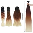 thumbnail image 3 of 6 Pack  24 Inch Braiding Hair Extensions, Colored Pre Stretched High Temperature Synthetic Ombre Braids Hair Yaki Texture for Girls and Women (Black-Purple-Deep purple), 3 of 10