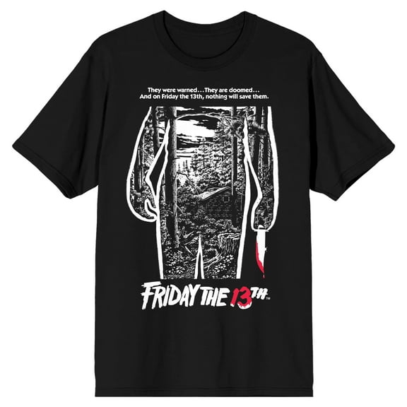 Friday the 13th Movie Poster Men's Black Tee - M