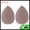 Dark Coffee Color, variant on Unique Bargains 2 Pcs Portable Teardrop Face Makeup Sponge Red