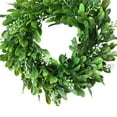 thumbnail image 4 of Front Door Wreaths, Artificial Spring Summer Greenery Hanging Garland for Home Wedding Window Wall Decoration Realistic Artificial Buxus Sinica Wreath Garland Home Decor Headwear, 4 of 7