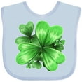 thumbnail image 3 of Inktastic Painted Clover Patch Shamrocks for St. Patricks Day Boys or Girls Baby Bib, 3 of 4