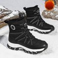 thumbnail image 7 of CAICJ98 Women's Snow Boots Mid-Calf Boots 2025 New Cotton Walking Shoes Waterproof High-top Non-slip Winter Boots Women (Black,Size 7.5), 7 of 7
