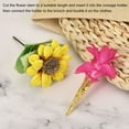 thumbnail image 5 of Uxcell 42mm Alloy Corsage Decorative Holder Vase for Wedding Party Prom Gold Tone, 5 of 6
