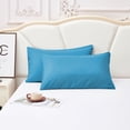thumbnail image 2 of HBFAGFB Breathable Pillowcase with Envelope Closure Soft and Lightweight Home Textiles Sky Blue One Size, 2 of 3
