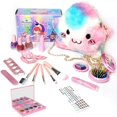 thumbnail image 1 of Kids Makeup Kit for Girls Cosmetics Make Up Set Washable Play Makeup Kit for Little Girls Xmas Birthday Gift, 1 of 8