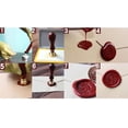 thumbnail image 3 of Cuadros Decorativos Patrón de planta Talla 3D Sello Cera Latón Sello Aduana Suministro de sobres (4), 3 of 5
