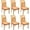 Fall Chair Covers-02, variant on Halloween Chair Covers for Dining Room Set of 6 Halloween Dining Chair Protectors 6 Pcs Stretch Removable Washable Chair Slipcovers 6 Pack for Scary Home and Party Decor