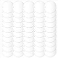 thumbnail image 3 of 50 Pcs 3 Inch Acrylic Blanks with Hole Transparent Circle Ornament Clear Round Christmas, 3 of 10