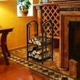 thumbnail image 3 of Gymax Fireplace Log Rack with 4 Tools Set Fireside Firewood Holders Indoor Bronze, 3 of 10