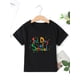 thumbnail image 1 of 1st of School" Colorful Letter Print Girls' T-Shirt - Soft Cotton Blend, Machine Washable, Round Neck Short Sleeve Tee for Youngsters - Playful Letter Design | Soft Knit Fabric, Shirts for Girls, 1 of 6
