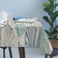 thumbnail image 4 of Blue Teal Coastal Table Cloth Waterproof Tablecloths, Summer Beach Starfish Coral Nautical Rustic Tablecloth Dining Table Cover for Kitchen Party Tabletop Outdoor, Rectangle Tablecloth 54x108 Inch, 4 of 9