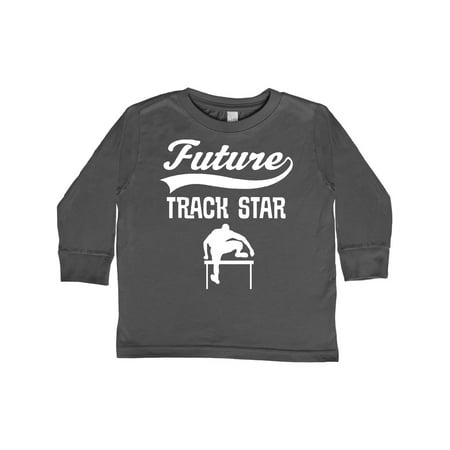 

Inktastic Future Track Star Boys Sports Hurdles Gift Toddler Boy or Toddler Girl Long Sleeve T-Shirt