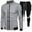 A-Light Gray, variant on KKBOTIVE Mens Tracksuits 2 Pieces Casual Sport Sets Long Sleeve Jacket and Sweatpants Suits Color Block Jogging Sweatsuits, Grey, Size L
