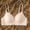 Beige, variant on Scalloped Edge Wireless Bra for Women Padded Bralette Soft Seamless Full Coverage Comfort Lightweight Underwear