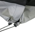 thumbnail image 7 of Sunnydaze 22" x 74" x 44.5" Gray and Black Stripe Firewood Log Rack Cover, 7 of 7